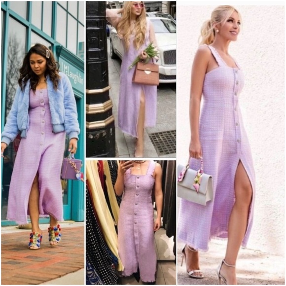 zara lilac dress